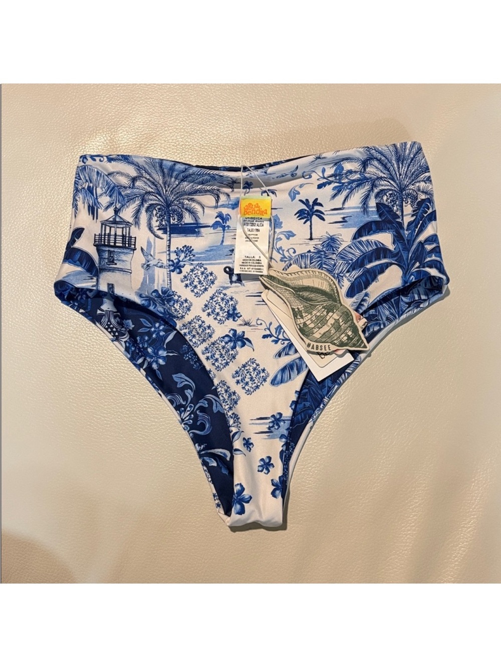 NWT Agua Bendita Alicia Tales Reversible Bikini Bottom - Picture 12 of 12